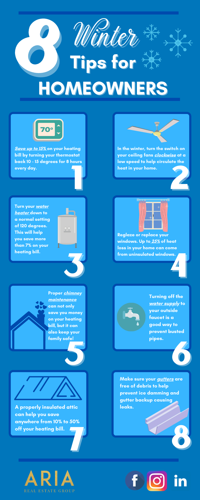As a homeowner, it is important to take the proper steps during the colder months to get your home ready for the winter. In Oklahoma, we have weather that can feel like a roller coaster. Take advantage of the nice weather days and get your home ready for those cold winter days and months ahead!
